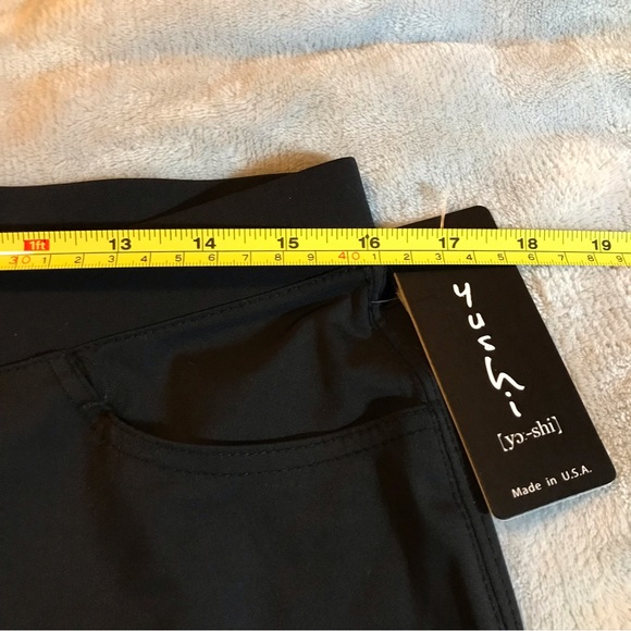 Yushi black pants XL Kozzy PK101 buttons on legs Lagenlook NWT boutique - Picture 7 of 10